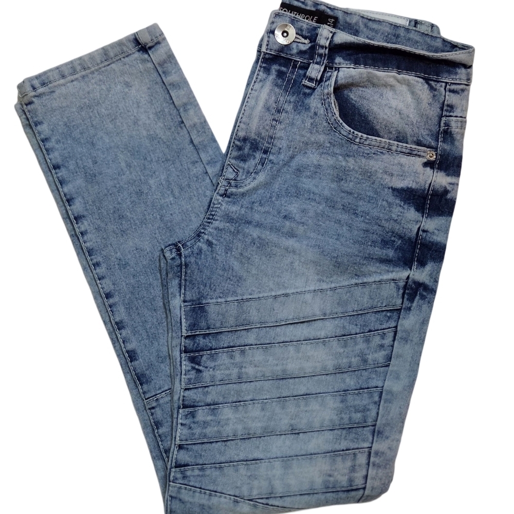SouthPole Women's Vintage Acid Wash Straight Leg Denim Jeans Sz‎ 14